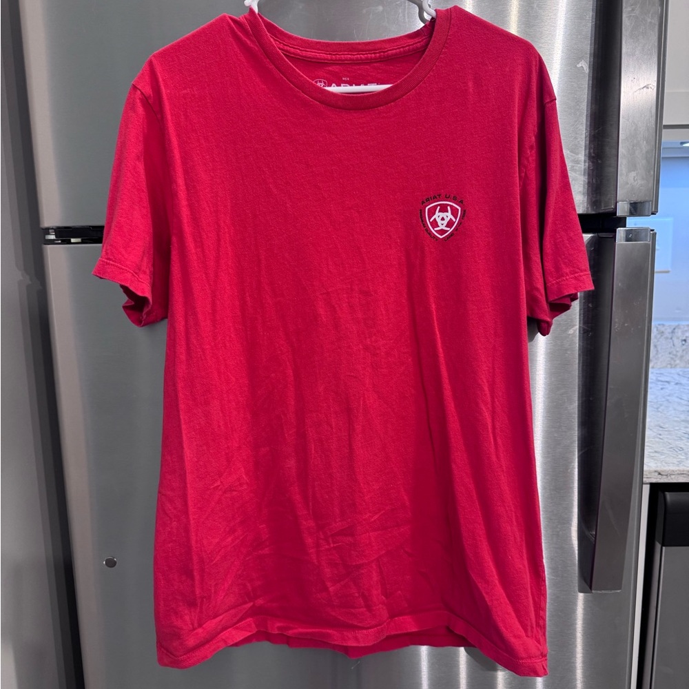Ariat Men's Red Crew Neck T-Shirt